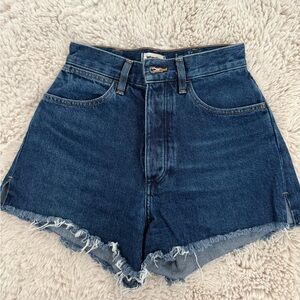 Wrangler Women's Dark Blue Denim Shorts